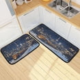thumbnail image 1 of Ryvnso Train Winter View Kitchen Rugs Set Non Slip Runner Mats for Dining Room, 1 of 7