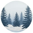 thumbnail image 1 of Ryvnso Trees Forest Landscape Round Plate Mats Dining Table Placemat 1 Piece for Holiday Decoration, 1 of 7