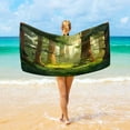 thumbnail image 1 of Ryvnso Trees Forest Oversized Beach Towel Microfiber Bath Blankets Swimming Fitness 37" x 74", 1 of 5