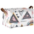 thumbnail image 1 of Ryvnso Triangle Eye and Different Art Pattern Storage Bins Large Basket Foldable Cube Toys Organizer with Handles 1 PC, 1 of 7