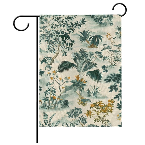 Ryvnso Tropical Forest Garden Flag 12x18 Inch Double Sided Seasonal Yard Decoration