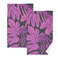 thumbnail image 1 of Ryvnso Tropical Leaf-n2 Cotton Hand Towels Sets Face Towel 2 PCs Bathroom Decorative, 1 of 7