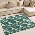 thumbnail image 1 of Ryvnso Tropical Leaves Green Area Rug Floor Mats Non-Slip Home Carpet 63 x 48 inch, 1 of 7