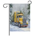 thumbnail image 1 of Ryvnso Truck Winter Snow Pattern Garden Flag 28x40 Inch Double Sided Seasonal Yard Decoration, 1 of 6
