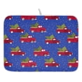 thumbnail image 1 of Ryvnso Trucks Polka Dots Dish Drying Mat for Kitchen Countertop 18x24 Large Dish Pad Drainer Rack Dish Sink Mats, 1 of 7