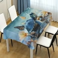 thumbnail image 1 of Ryvnso Turtle Butterfly Floral on Water Rectangle Table Cloth Tablecover Dinning Tablecloth 54"x54", 1 of 8