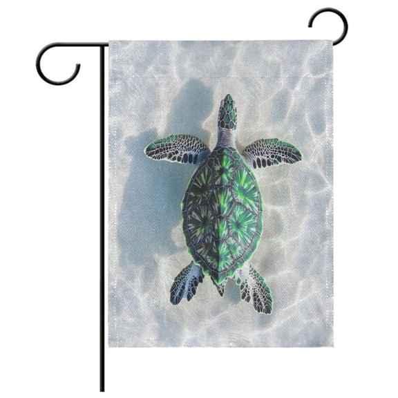 Ryvnso Turtle in Sea Pattern Garden Flag 12x18 Inch Double Sided Seasonal Yard Decoration