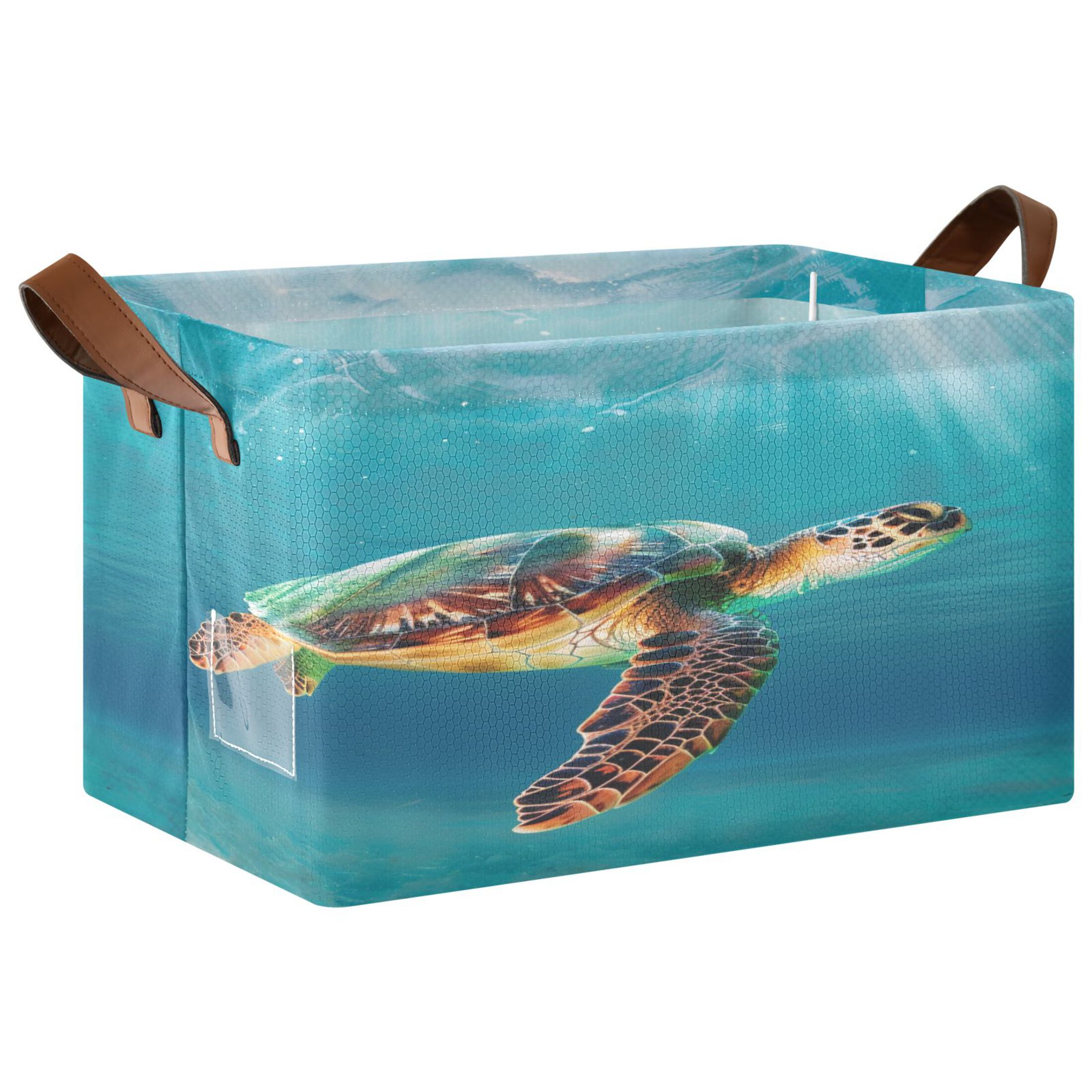 Ryvnso Turtle under Sea Storage Bins Large Basket Foldable Cube Toys ...
