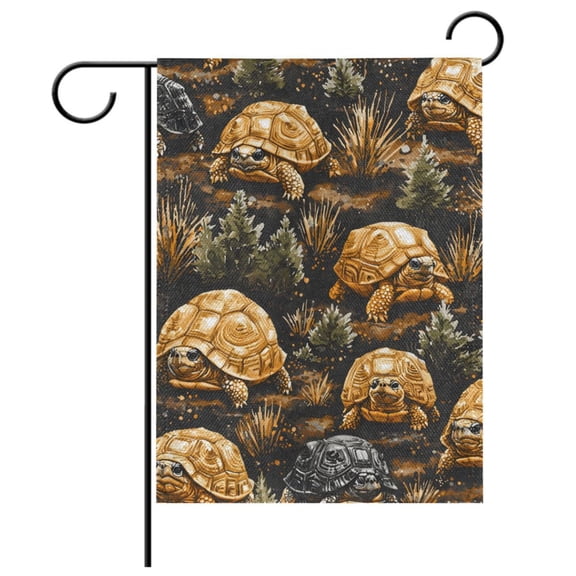 Ryvnso Turtles Pattern Garden Flag 12x18 Inch Double Sided Seasonal Yard Decoration
