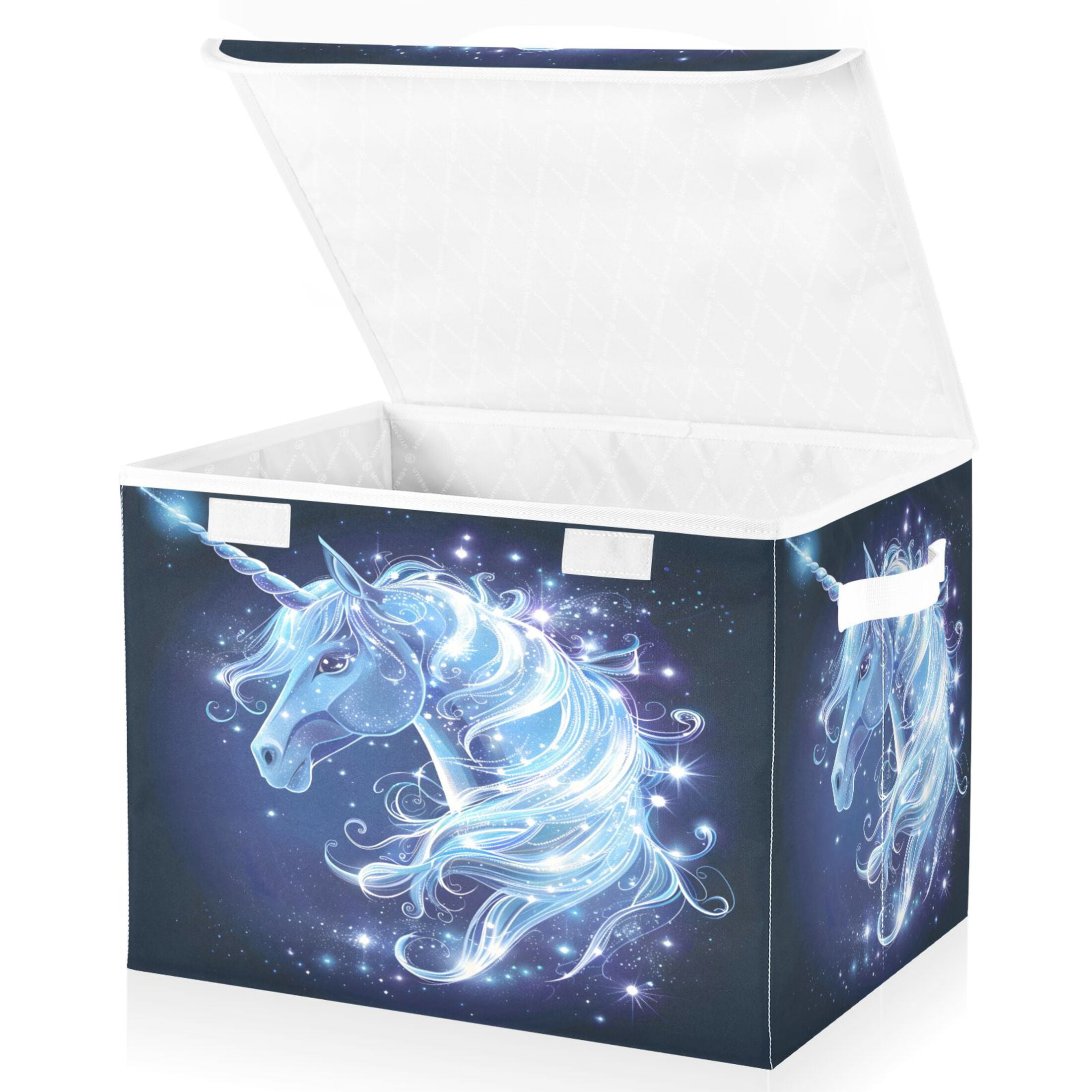 Ryvnso Unicorn Magic Large Lidded Foldable Storage Baskets Cubes Boxes