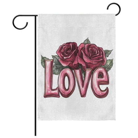 Ryvnso Valentine Day-a3 Garden Flag 12x18 Inch Double Sided Seasonal Yard Decoration