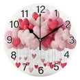 thumbnail image 1 of Ryvnso Valentine's Heart Wall Clock Non Ticking Silent Kitchen Clock Battery Operated Clocks 10 inch, 1 of 7