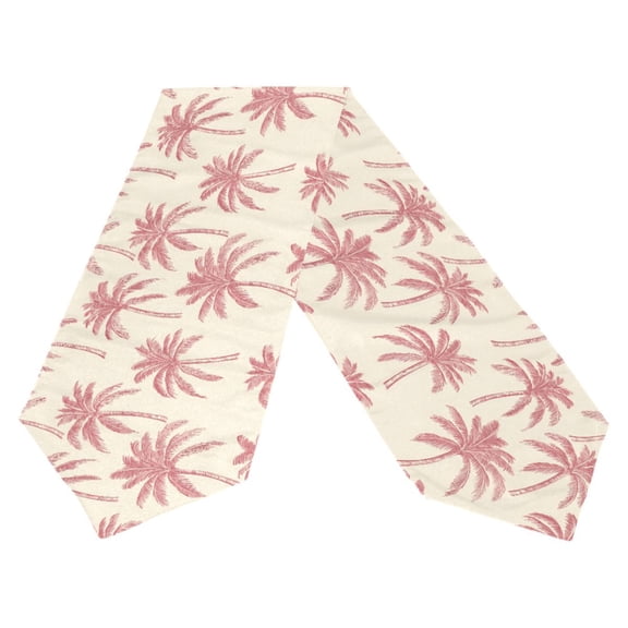 Ryvnso Vintage Coconut Palm Tree Table Runner Tablecloth Home Decoration 13 x 70 inches