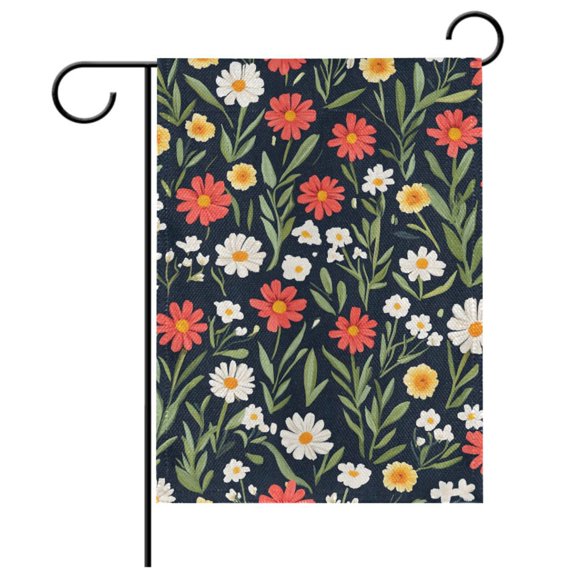 Ryvnso Vintage Wildflower Garden Flag 28x40 Inch Double Sided Seasonal Yard Decoration