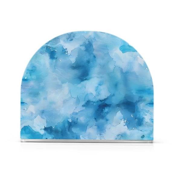 Ryvnso Watercolor Blue Acrylic Napkin Holder Table Kitchen Paper Tissue Organization 1 Pack