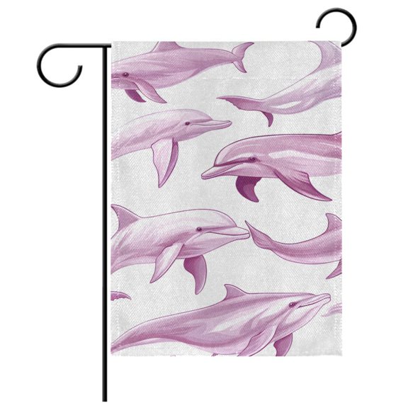 Ryvnso Whales Garden Flag 28x40 Inch Double Sided Seasonal Yard Decoration