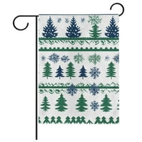 Ryvnso Winter Christmas Trees Garden Flag 12x18 Inch Double Sided Seasonal Yard Decoration