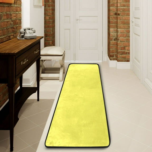 Ryvnso Yellow Hallway Runner Rugs Floor Carpet Non Slip Entryway Mat 2' x 6'