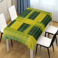 thumbnail image 1 of Ryvnso Yellow and Green Grid Rectangle Table Cloth Tablecover Dinning Tablecloth 54"x72", 1 of 8