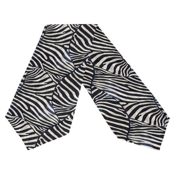 Ryvnso Zebra Pattern Table Runner Tablecloth Home Decoration 13 x 70 inches