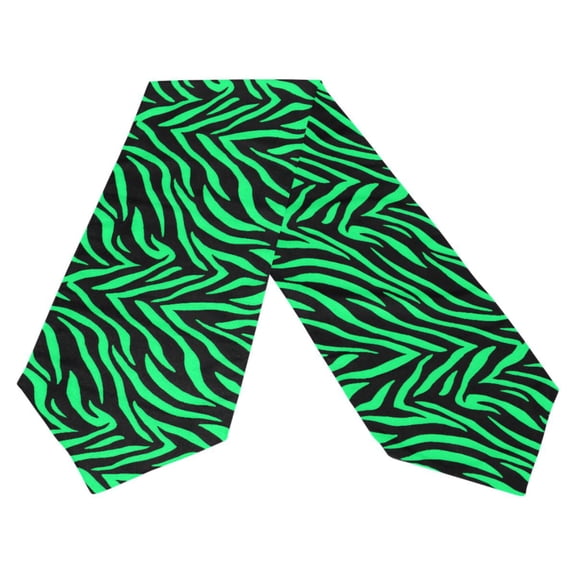 Ryvnso Zebra Stripes Green Table Runner Tablecloth Home Decoration 13 x 90 inches