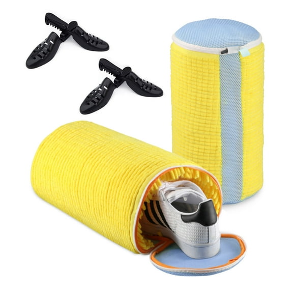 Avoalre Shoe Washing Bag, Fluffy Fibers 360° All-Around Cleaning Shoe Laundry Bag, Top Hidden Zipper, Durable & Reusable for All Shoe Types