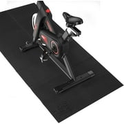 Rywell Foldable Treadmill Mat, 68"x24"/72"x32", High Density, Non-Slip Exercise Equipment Mat for Stationary Bike/Indoor Riding/ Home Gym Workout Equipment, Protects Hardwood Floors and Carpets
