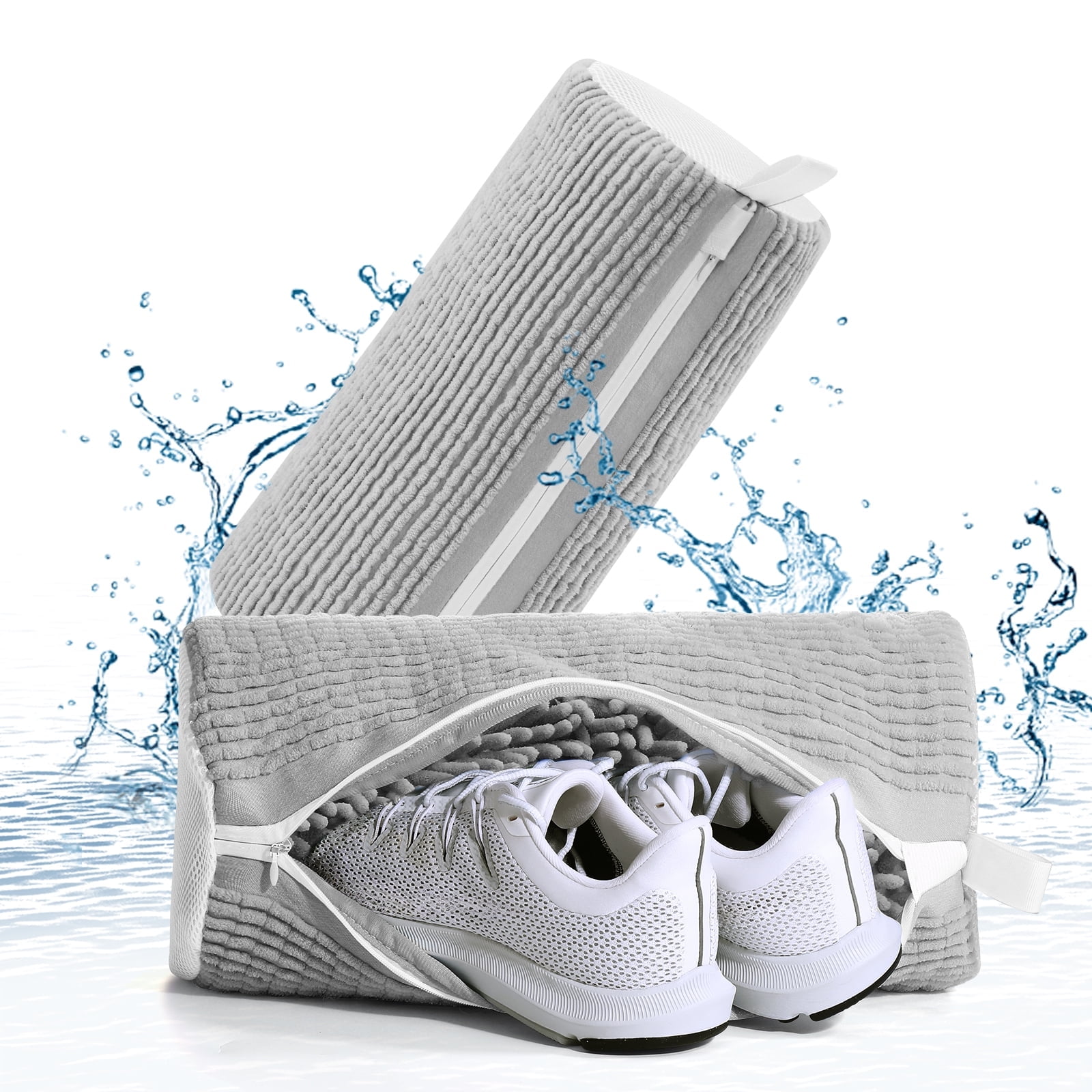 【WOOHWA】WASHER SIDE WRINKLE BAG Rywell Shoe Washing Bag for Washing Machine, Shoe Laundry