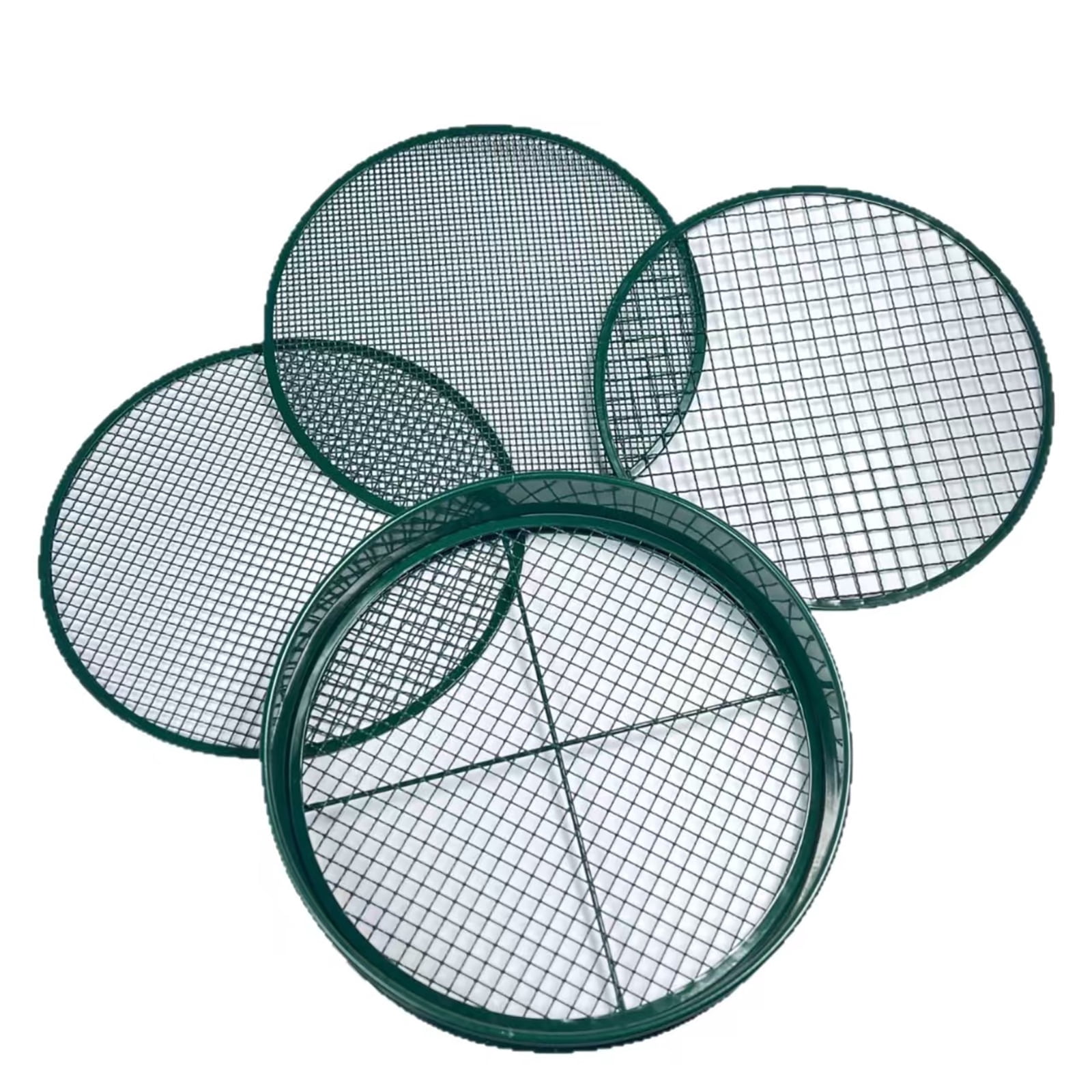 Screen For Rocks Ryxrhswzp Soil Sifter for Gardening with 3 Replaceable Stainless Steel ...