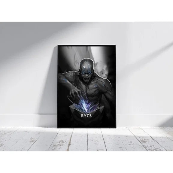 Ryze League Of Legends League Of Legends Poster The Rune Mage Lol Poster Home Decor Vintage Art Print Cute Birthday Gift Wall Art