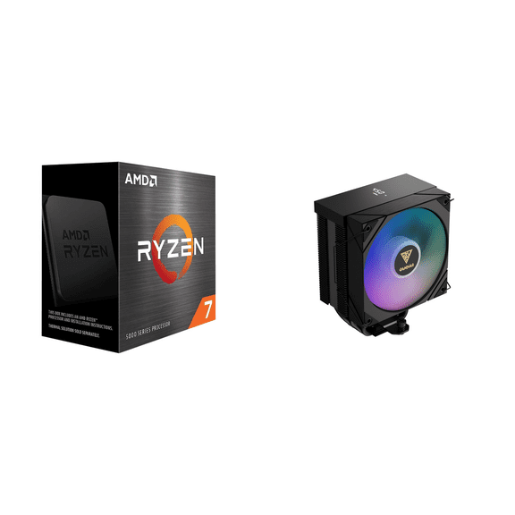 Ryzen 7 5700X CPU & GAMDIAS Boreas M2-51D ARGB CPU Air Cooler Bundle