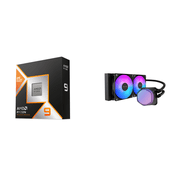 Ryzen 9 9900X3D 12-Core 24-Thread Desktop Processor & Cooler Master Elite Liquid 240 Cooling Fan/Radiator/Pump Bundle