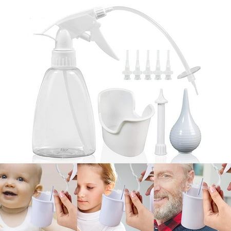 Rzvnmko Ear Wax Removal Cleaner Tool Earwax Remover Cleaning Kit Irrigation + 5 Basin Tips for Ear Cleaning