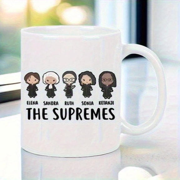 S 11oz Ceramic Coffee Mug Insulated Travel Cup With Court Justice Design Elena Kagan Sonia Sotomayor Ketanji Brown Jackson Janice Rogers Brown Reusabl