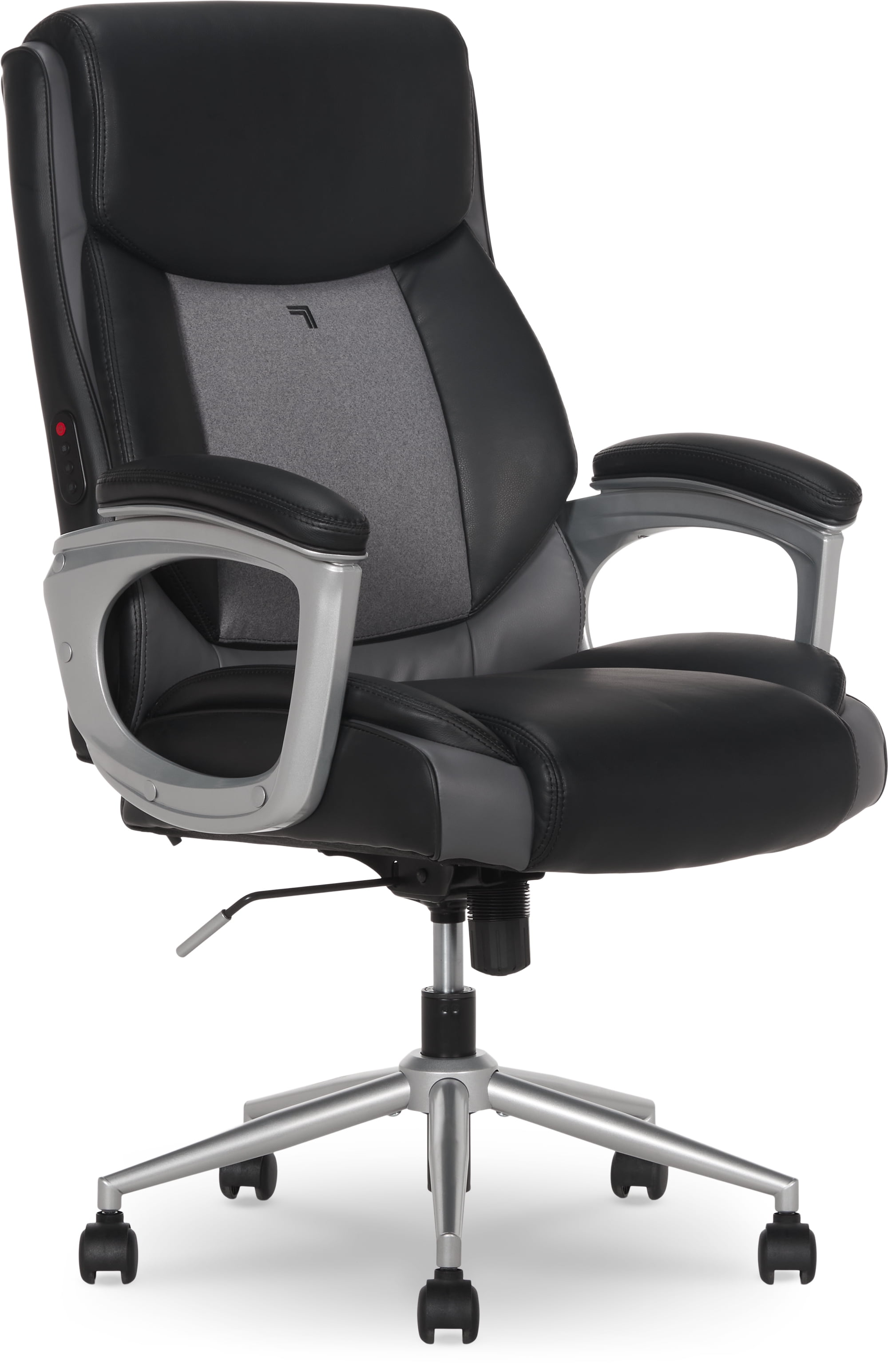 Sharper Image S-120 Massage and Heat Office Chair, Black/Gray
