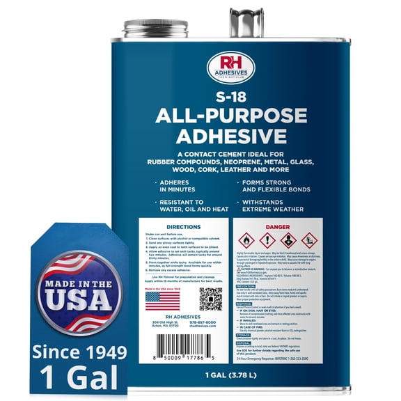 S-18 All-Purpose Adhesive, 1 Gallon - RH Adhesives