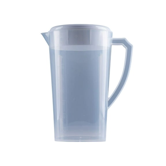 S-19 White 3L Clear Plastic Water Pitcher With Lid 25X21X21Cm 9.8X8.3X8.3In Bpa Free Beverage Container For Iced Tea Lemonade Juice Milk