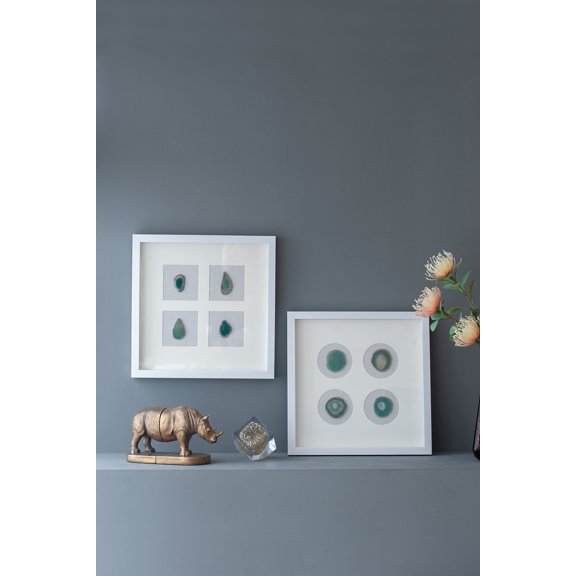 S/2 15.57x1.2x15.7" Shadow Box Wall Dcor