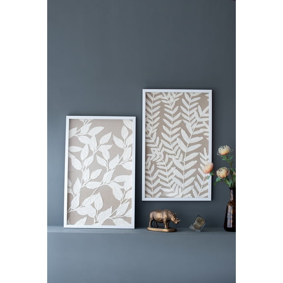 S/2 Shadow Box Wall Dcor, 19.5x1x31.5"