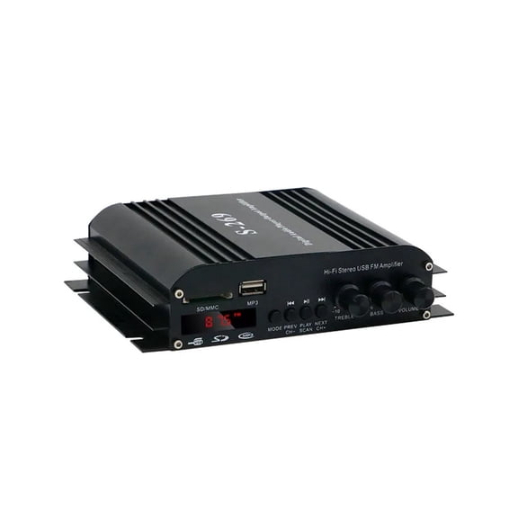 S-269 12V Mini Amplifiers For Car Digital Sound Amplifier For Home Car Channel 4.0 Power AMP Support Treble Bass