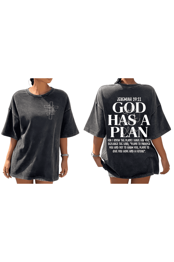 S-2XL Stone Washed Black Graphic Tees Bold Print Tshirt Street Style Shirts Neighborhood Yoga Sessions Tops