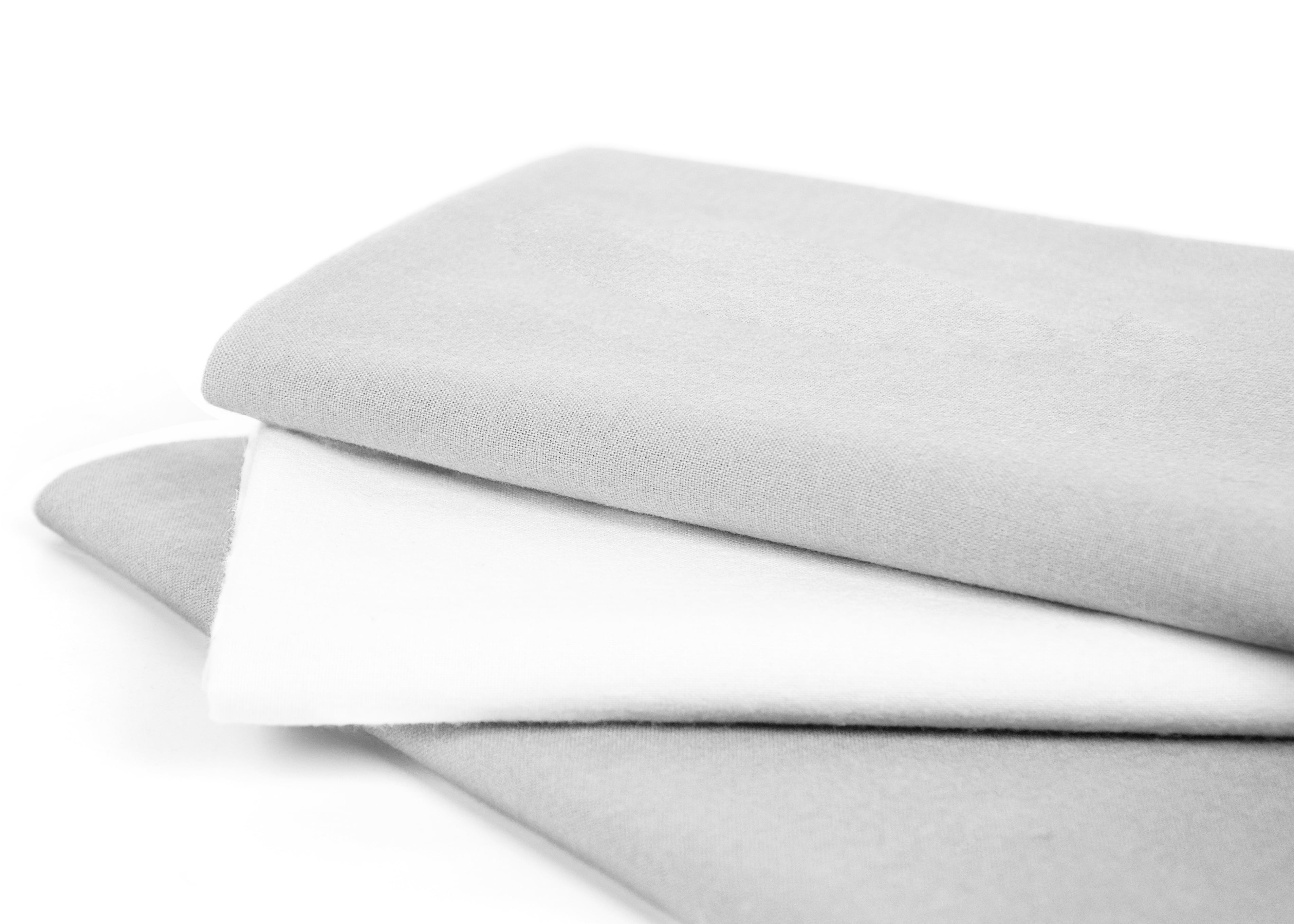 S/3 Organic Flannel Receiving Blankets