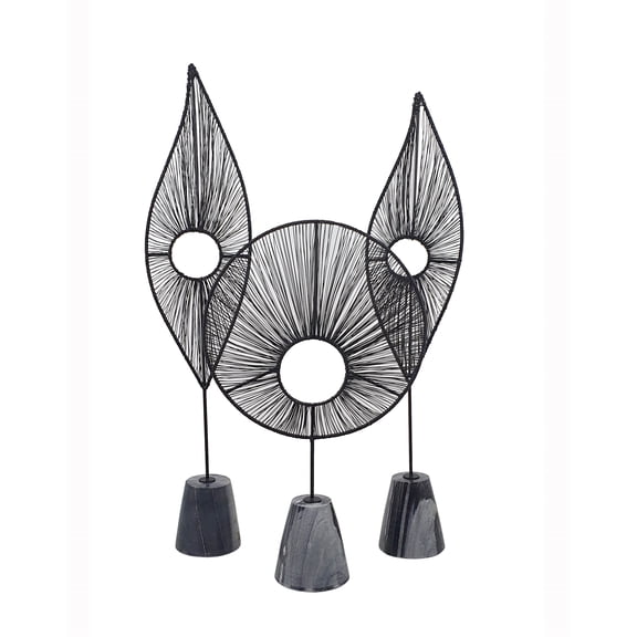 S/3 Truman Decorative Leaf Statuaries