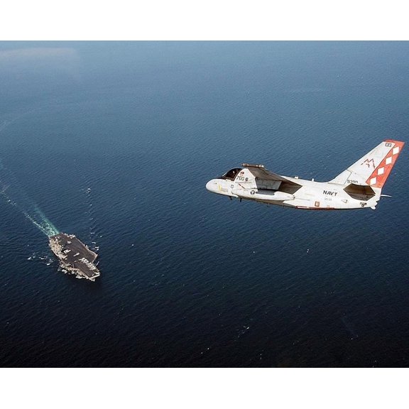 S-3B Viking VS-30 & USS John F. Kennedy CV-67 - 20x30 Inch Laminated Aviation Poster - Stunning Detail and Bold Colors