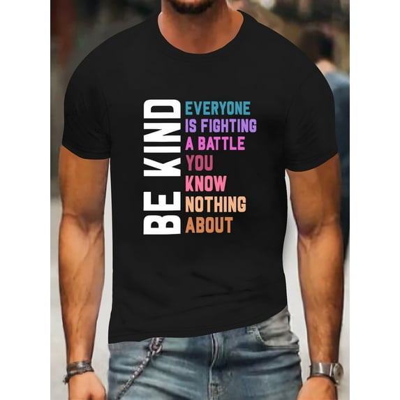 S-3XL Graphic Tees for Men Premium Short Sleeve Colorful T-Shirts Boys Printed Design Summer Tops Black A XXL