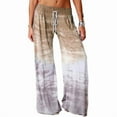 thumbnail image 1 of S-3XL Women Plus Size Elastic Waist Sweatpants Wide Leg Yoga Pants Flared Bootcut Dance Trouser Pants Oversize, 1 of 2
