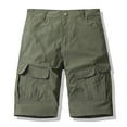 thumbnail image 1 of S-4X Big & Tall Cargo Shorts for Men with Multi-Pockets Plus Size Mens Relaxed Solid Color Straight Leg Hiking Work Bermuda Short, 1 of 8