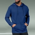 thumbnail image 1 of S-4X Big & Tall Hoodies for Men Plus Size Pullover Long Sleeve Sweatshirts with Pocket Casual Solid Color Breathable Athletic Workout Hoodie Tops, 1 of 6