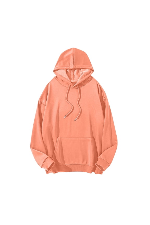 S-4X Mens Big and Tall Hoodies & Sweatshirts Plus Size Pullover Long Sleeve Hoodie Casual Solid Soft Basic Loose Sweatshirt with Front Pocket