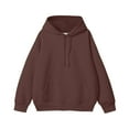 thumbnail image 1 of S-4X Plus Size Hoodies for Men Fleece Lined Sweatshirts with Pocket Big & Tall Mens Casual Solid Color Pullover Long Sleeve Thermal Warm Hoodie Tops, 1 of 2